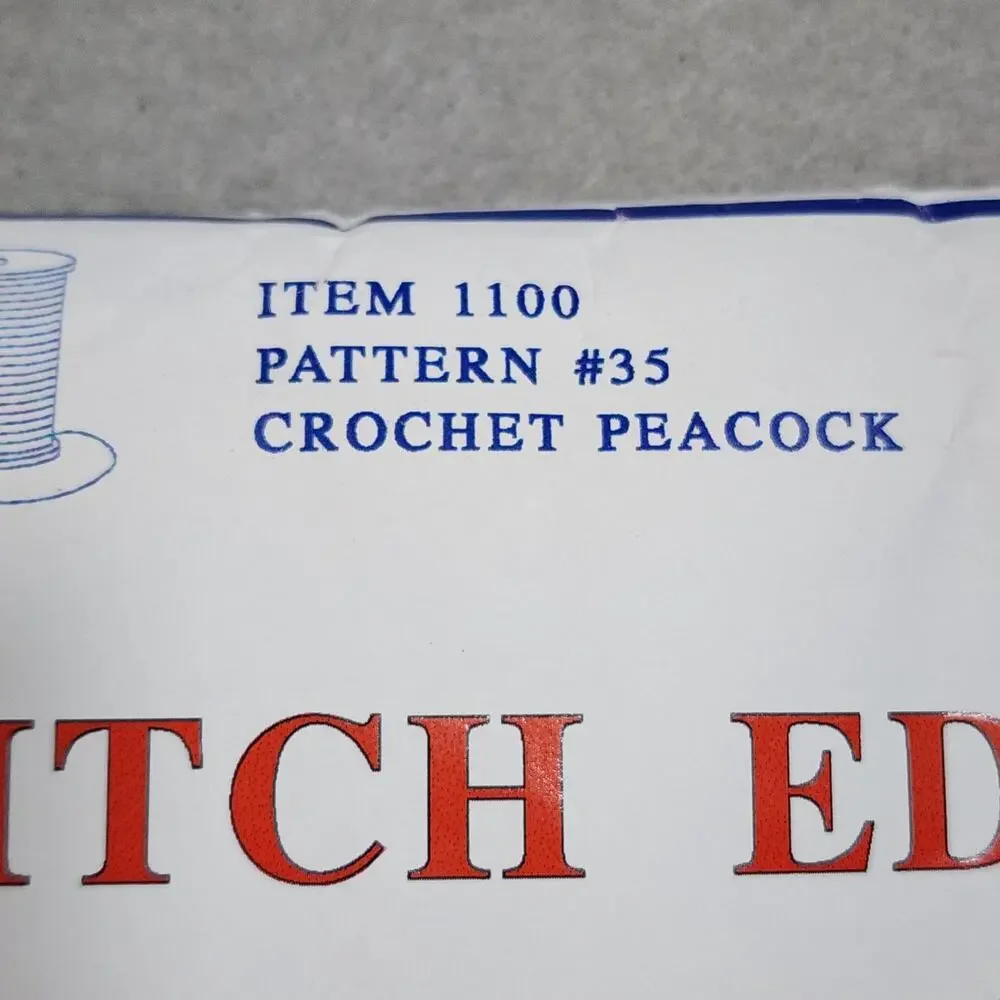 Peacock Hemstitch Edge Pillow Cases Crochet Embroidery Jack Dempsey Needle Art